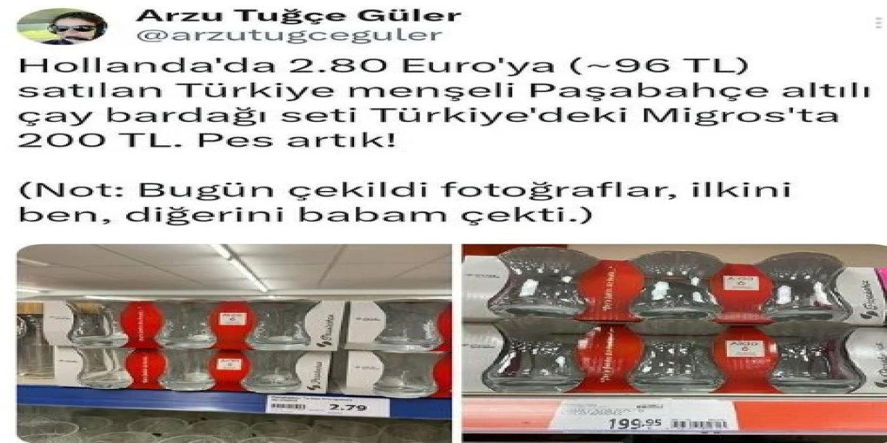 Skandal! Menşei: Türkiye Hollanda'da 96 TL, Türkiye'de 200 TL! Neden?